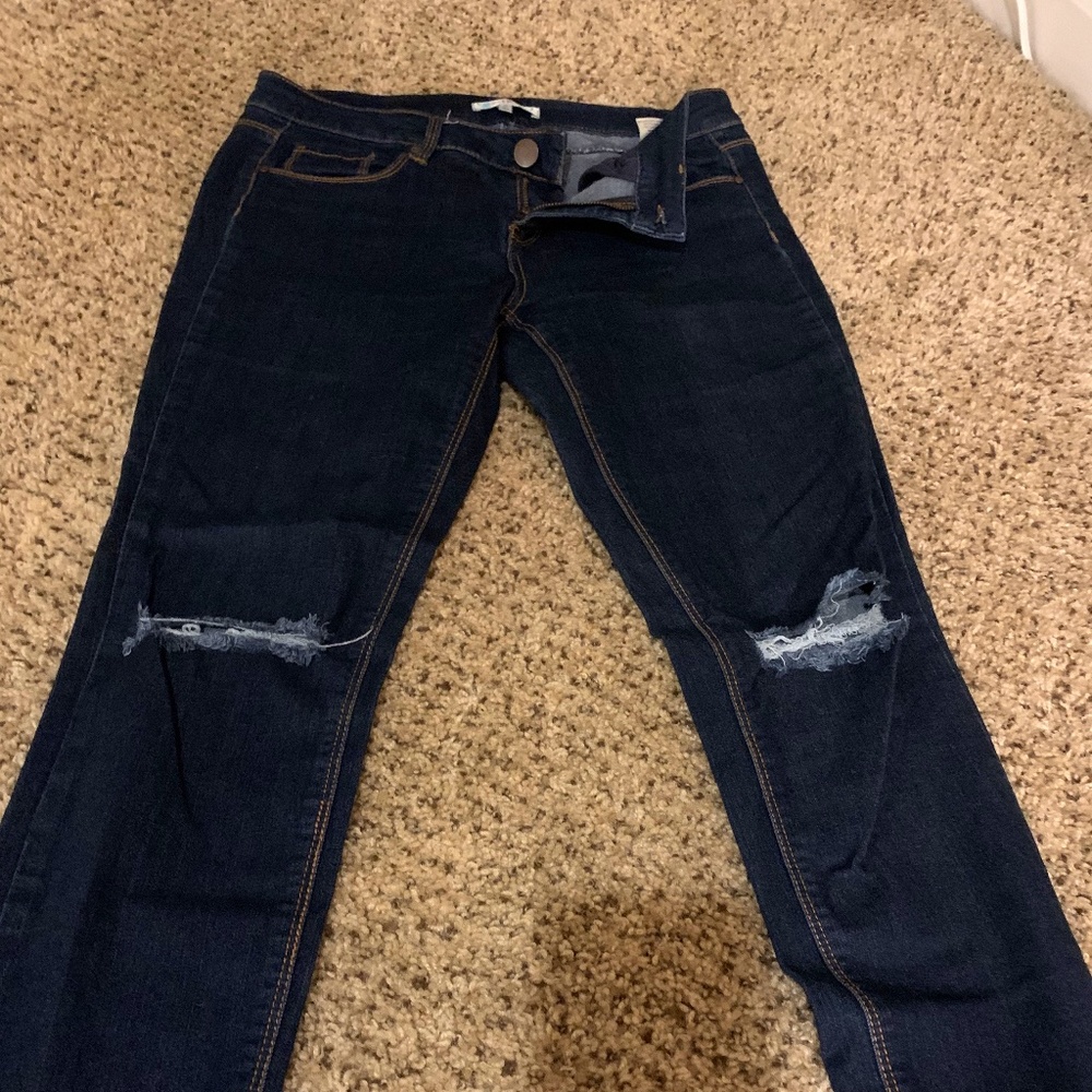 Love Fire distressed skinny jeans